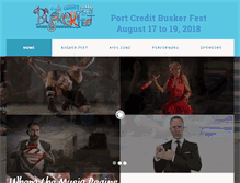 Tablet Screenshot of portcreditbuskerfest.com